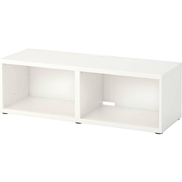 BESTÅ Tv-bänk, vit, 120x40x38 cm