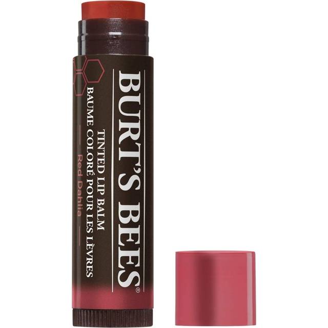 Burts Bees 100% Natural Tinted Lip Balm  Red Dahlia with Shea Butter & Botanical Waxes 1 Tube