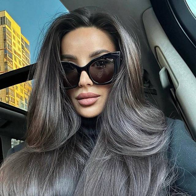 SHEIN 1pc Women&#39;s Plastic Cat Eye Shape Fashion Glasses, Gothic Style For Fashionable Matching And Holiday Gift Street Shades Beach Accessories Beach Access