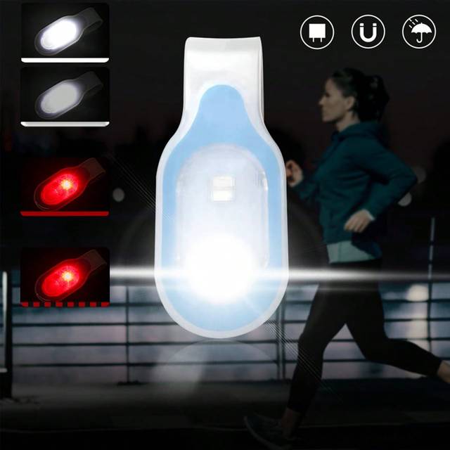 Gearbrite Hands-Free LED Flashlight With Strong Magnetic Clip & Keychain - Safety Night Light For Nursing, Walking, Running, Sports & Outdoor Emergency Activiti