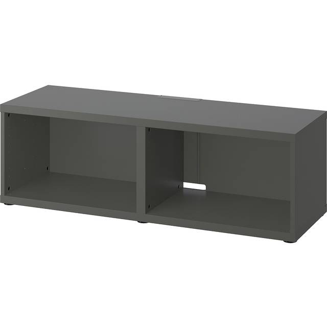 BESTÅ tv-bänk, mörkgrå, 120x40x38 cm