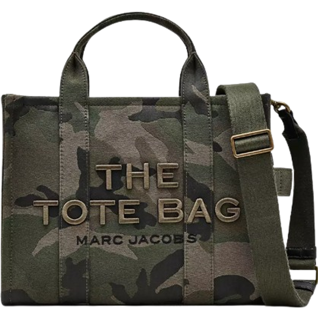 Marc Jacobs, Tote Bags, female, Green, ONE SIZE, The Camo Jacquard Medium Tote Bag
