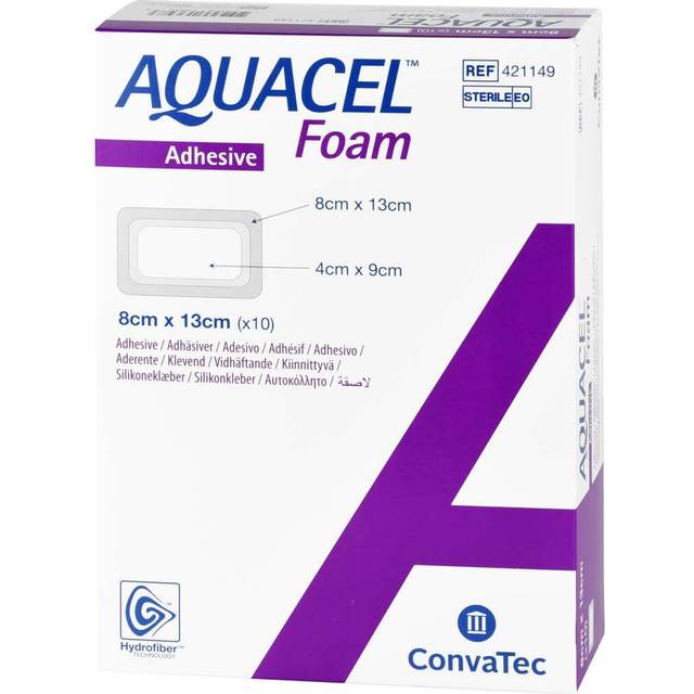 Aquacel Foam Adhesive 8cm x 13cm Dressings - 1