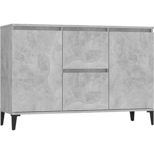 vidaXL Sideboard Concrete Grey 104x35x70 cm Engineered Wood