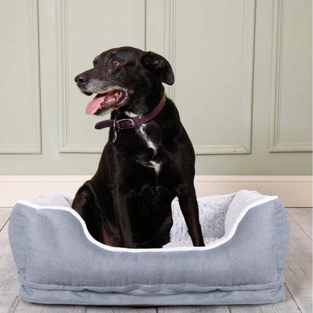 (Small) Dream Paws Pet Sofa Bed Sumptuous Grey