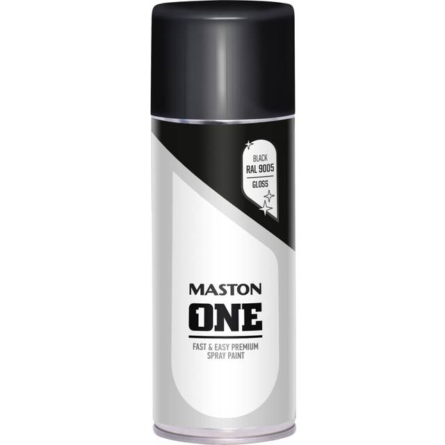 Maston Spray Paint ONE - Gloss black RAL9005 400ml