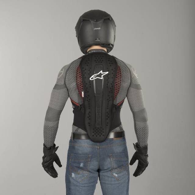 Ryggskydd Alpinestars Nucleon KR-2 Svart-Smoke-Röd