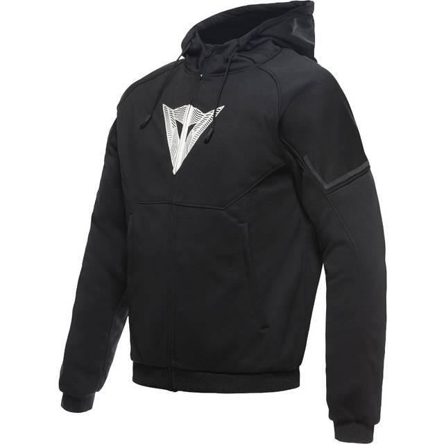 Dainese Daemon-X Safety Motorcycle Zip Hoodie, black-white, Size 54 for Men