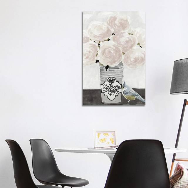Parisian Pot I by Stellar Design Studio - Painting on Canvas - Wrapped Canvas (101.6 cm H x 66.04 cm W x 1.91 cm D)