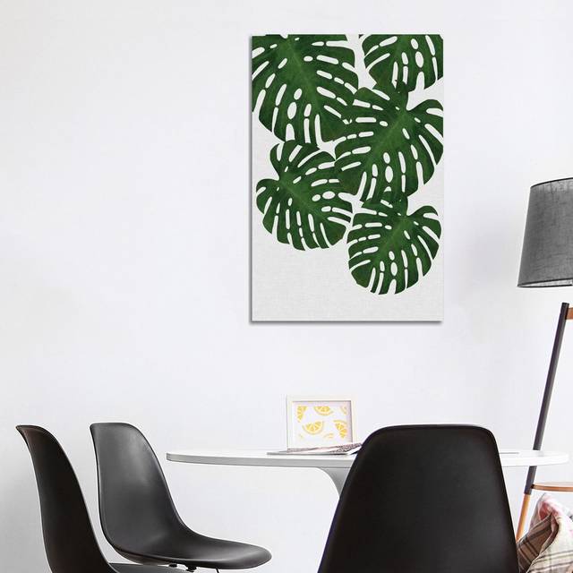 Monstera Leaf II - Wrapped Canvas Painting (101.6cm H x 66.04cm W x 3.81cm D)
