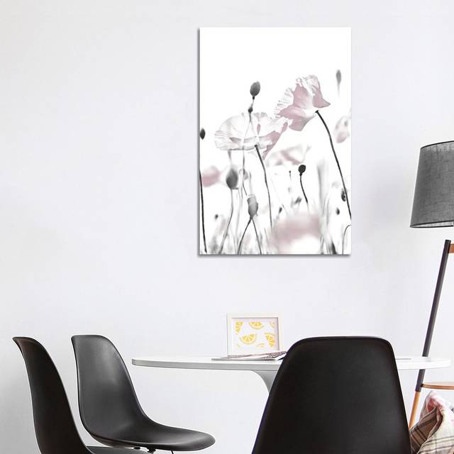 Poppy White I by Monika Strigel - Wrapped Canvas Painting (101.6cm H x 66.04cm W x 3.81cm D)