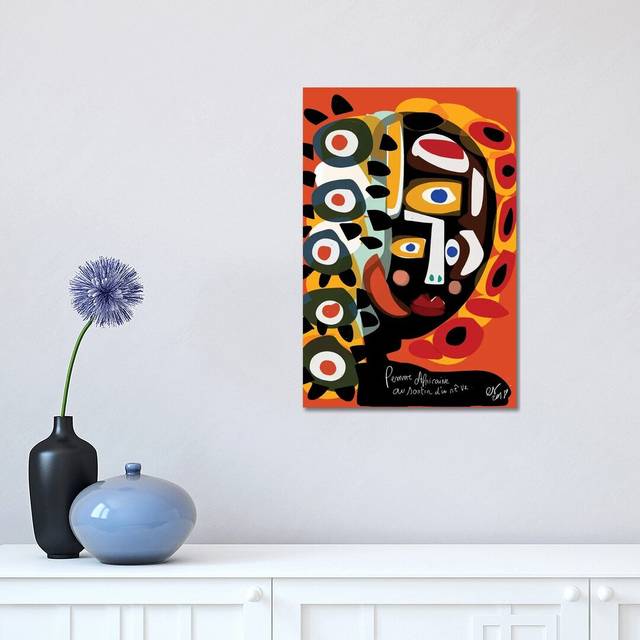 African Woman Is Dreaming by Emmanuel Signorino - Wrapped Canvas Graphic Art (30.48 cm H x 45.72 cm W)