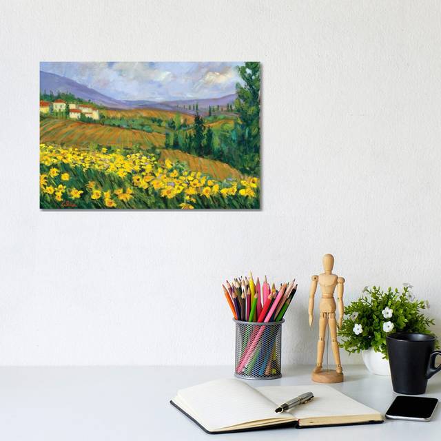 Field of Yellow by Alexi Fine - Wrapped Canvas Art Prints (20.32cm H x 30.48cm W x 1.905cm D)