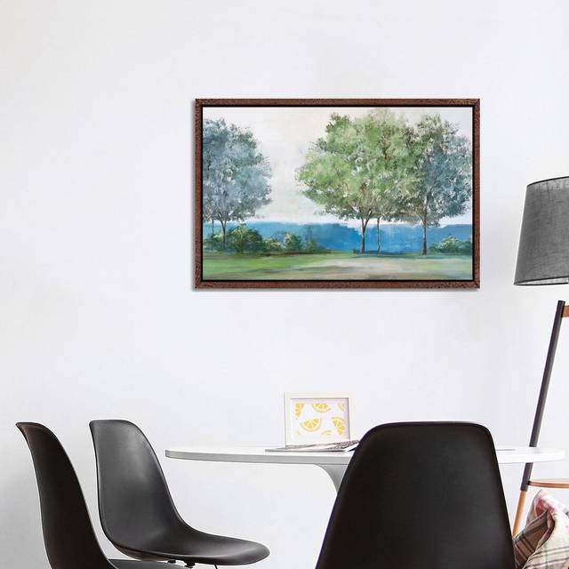 Calming View by Isabelle Z - Painting Print on Canvas - Classic Brown Wood Framed (101.6 cm H x 66.04 cm W)