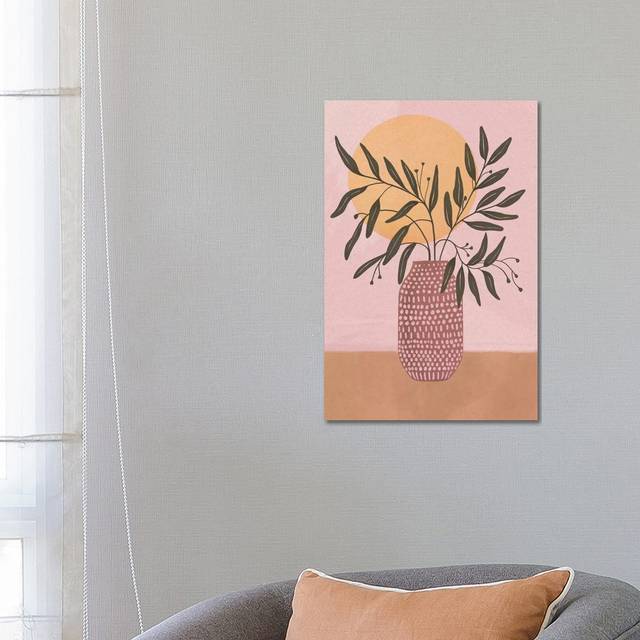 Olive Branch by Laura Graves - Wrapped Canvas Painting (66.04 cm H x 45.72 cm W x 1.91 cm D)