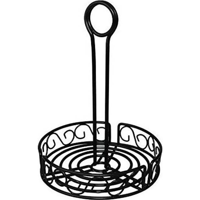Olympia Wire Condiment Holder Black 235X195mm Caddy Rack for Better Experience