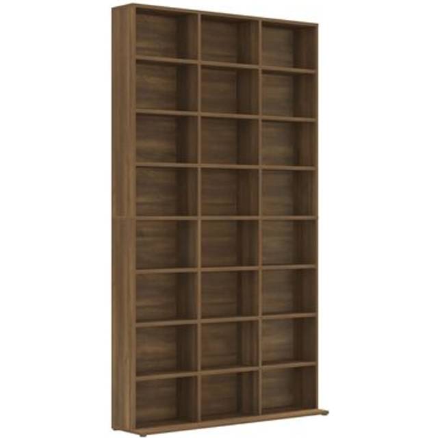 vidaXL CD Cabinet Brown Oak 102x23x177.5 cm Engineered Wood