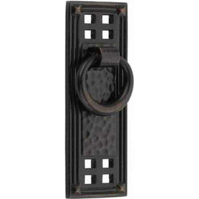 1.25 x 3.5 in. Hammered Vert Ring Cabinet Pull, Oil Rubbed Bronze