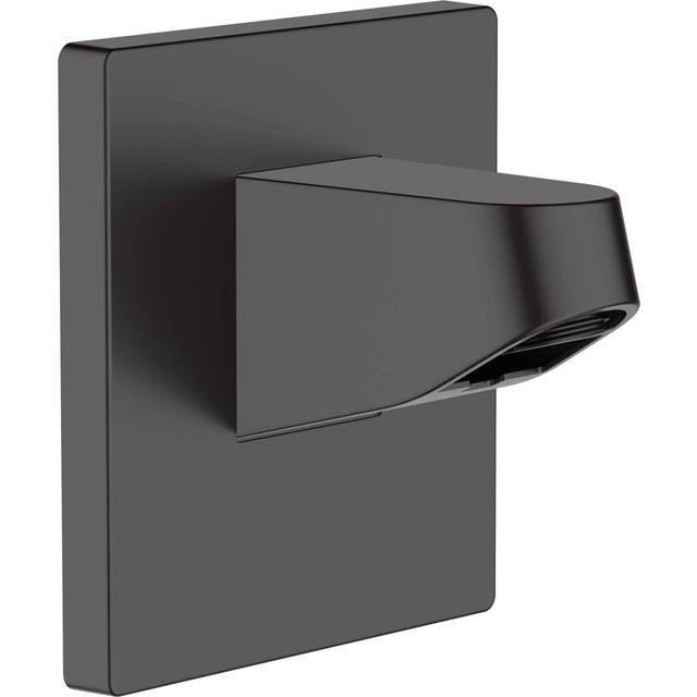 Hansgrohe Pulsify Matt Black Wall Connector for Overhead Shower 105