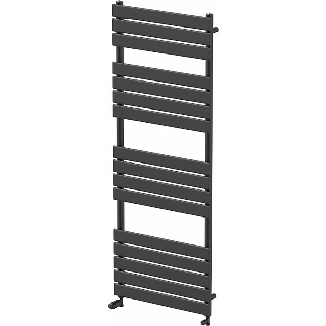 DuraTherm Flat Panel Heated Towel Radiator Matt Black 1600 x 600mm