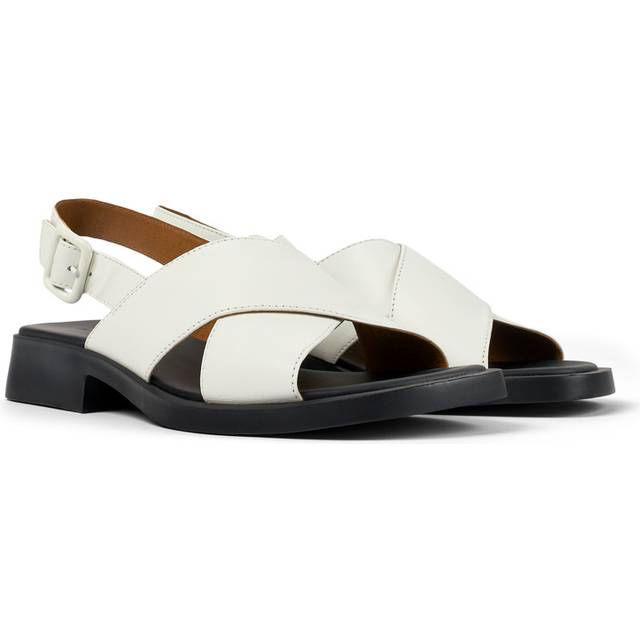 Camper UltraSoft Flade Leather Sandals - White