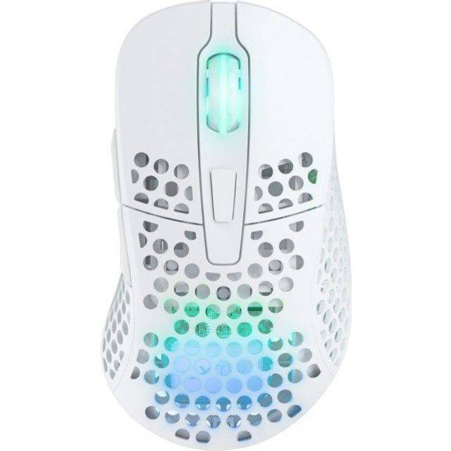 Cherry Xtrfy M4 Trådlös RGB Gamingmus - Vit
