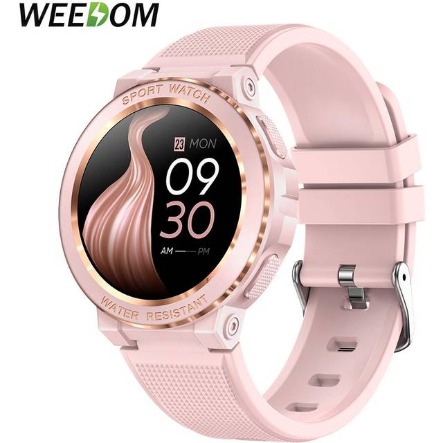 (pink) MEVADEN Sport Smart watch Women Bluetooth Call Smartwatch IP68 Waterproof Activity Tracker Heart Rate Monitor for iOS Android