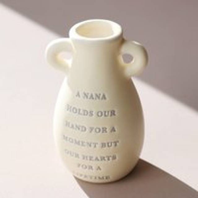 Small Ceramic Nana Bud Vase - yellow - one size