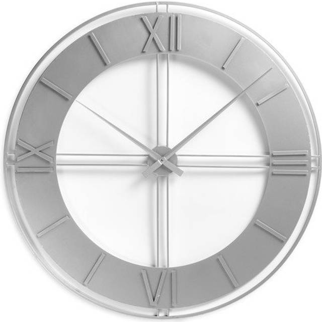 Silver Clocks - Joseph Wall Clock - Oak Furnitureland