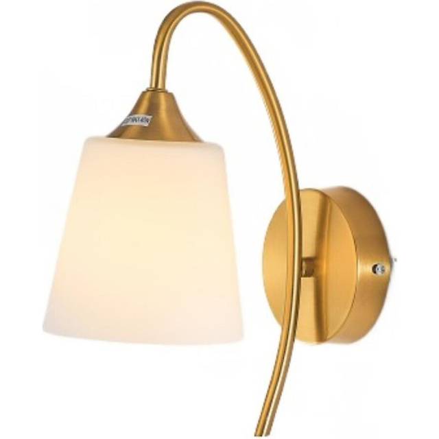 Indoor Wall Lamp, Modern Minimalist Light Luxury Style, Gold Flat Lamp Shade