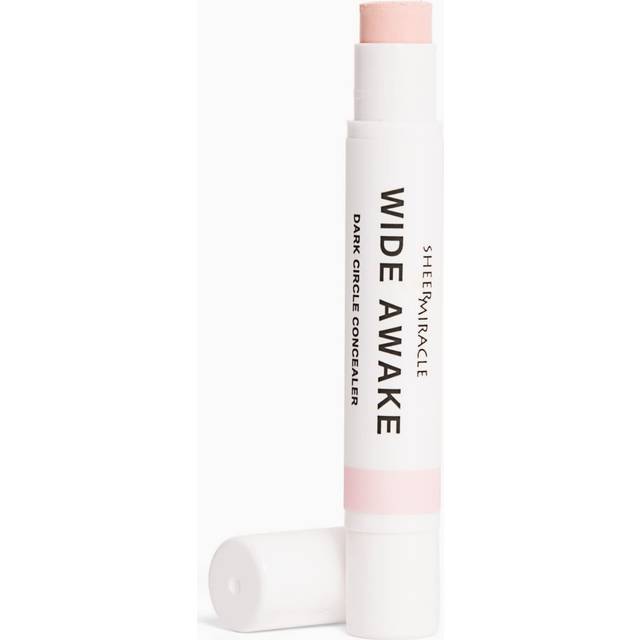 Sheer Miracle Wide Awake Dark Circle Concealer  Pink Brightens Under Eye Area  Vegan & Organic Eye Brightening Color Corrector  Light - Medium Skin To