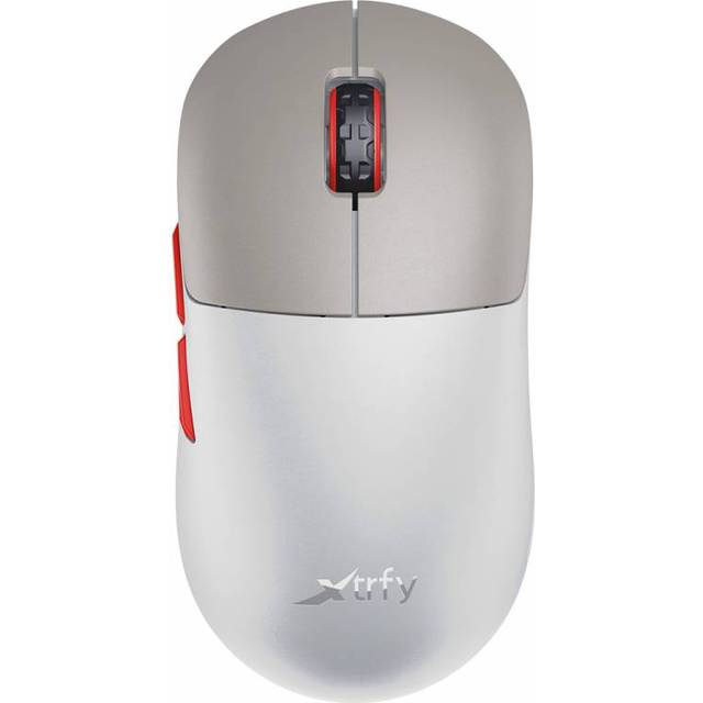 Xtrfy M8 Wireless, trådlös ultralätt gamingmus, optimerad för e-sport, 2,4 GHz radio, extremt låg front för högre precision, laddningsbar, retro