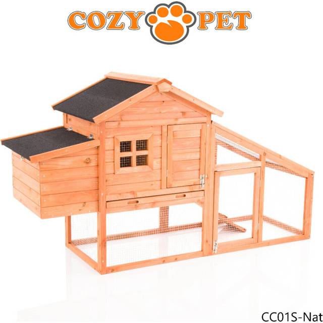 Chicken Coop Cozy Pet Deluxe Hen House Poultry Ark Rabbit Hutch Run Coup CC01S-N