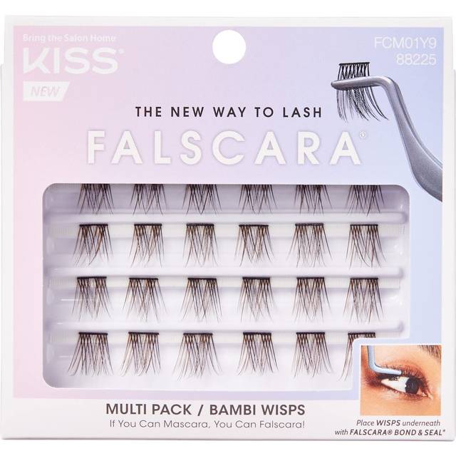 KISS Falscara Multipack False Eyelashes  Lash Clusters  'Bambi Wisps'  10mm-12mm-14mm  Includes 24 Assorted Lengths Wisps  Contact Lens Frie