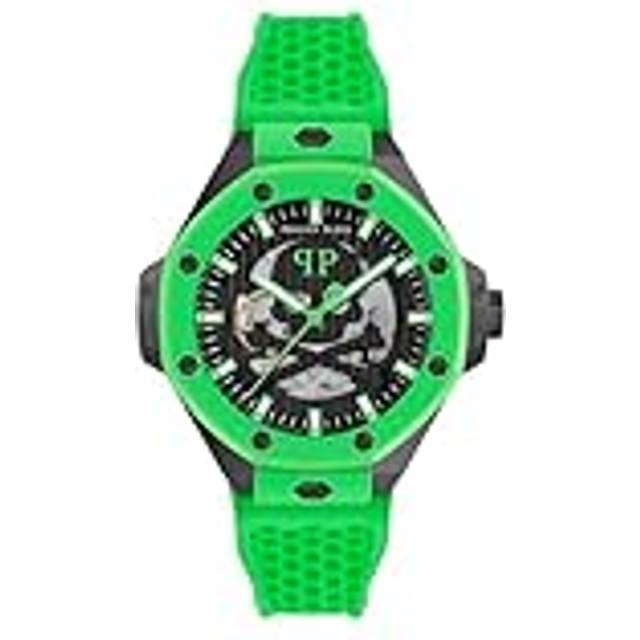 Philipp Plein, Watches, male, Green, ONE SIZE, Skeleton Royal 46mm Watch