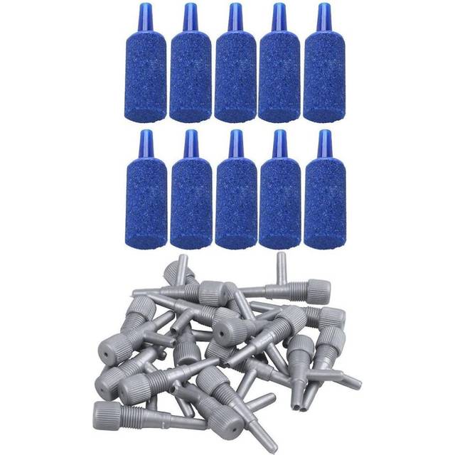 Aquarium Fish Oxygen Air Line Tubing Flow Control Valve 20 Pcs Gray