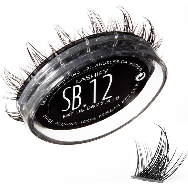 Lashify Star Burst 12mm Gossamer DIY Eyelash Extensions Refill  The Ultimate Multi-Length Multi Layered Lash  Black  Easy False Lashes