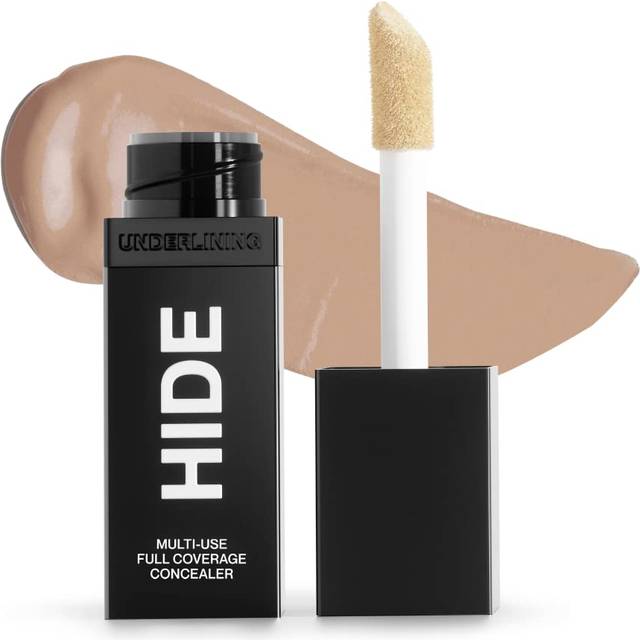 HIDE Liquid Concealer  Medium to Full Coverage Concealer for Blemishes  Under Eye Dark Circles & Scars  Oil Free Concealer  Wheat (See Shade Finder)