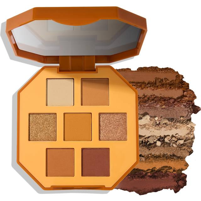Julep Eyeshadow 101 Pro Powder Palette -Turmeric Latte - 7 Shade Matte & Shimmer Eyeshadows - Great for travel- Blendable & Buildable Eye Makeup Palet