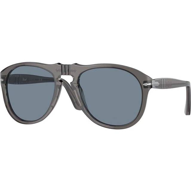 Persol Man PO0649 119656 Solglasögon Acetat Grå Blå Pilot Normal Antireflex