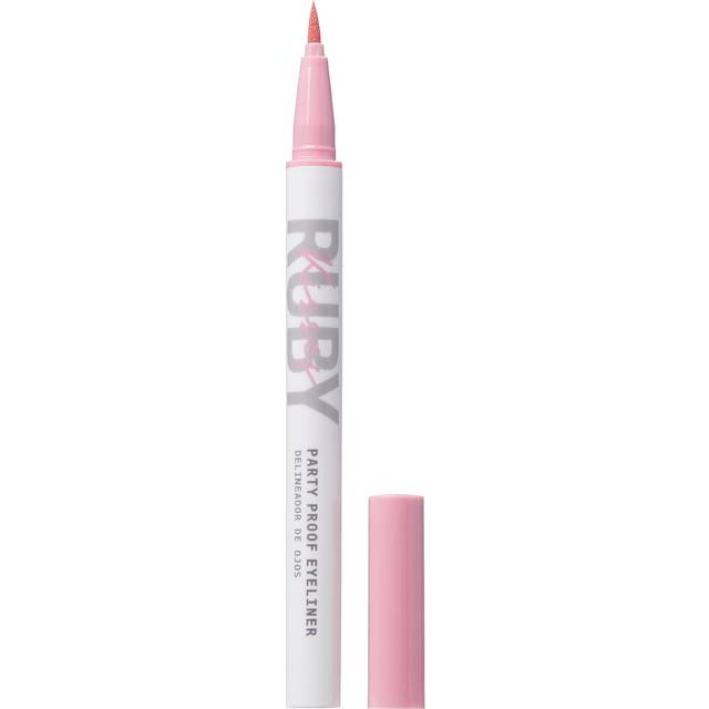 Ruby Kisses Party Proof Eyeliner  Pastel Colors Premium Felt-tip Waterproof Long-lasting Eyeliner (Pink Smoothie)