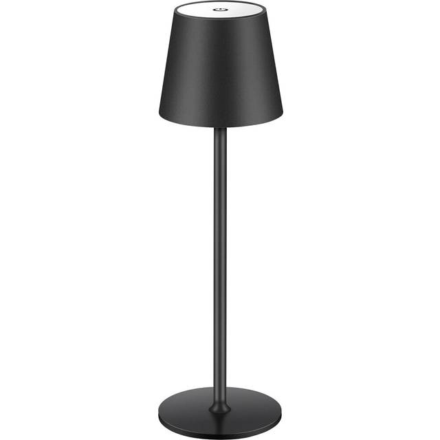 "Cordless Table Lamp LED Desk Lamp,5000mAh Rechargeable Touch Night Light Lamp,Wireless Minimalist Design(Black4.58""Dx4.58""Wx15.62""H)"