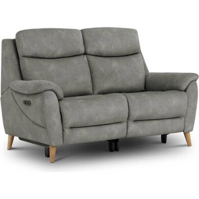 Dexter Stone Fabric Sofas - 2 Seater Recliner Sofa - Brunel Range - Oak Furnitureland
