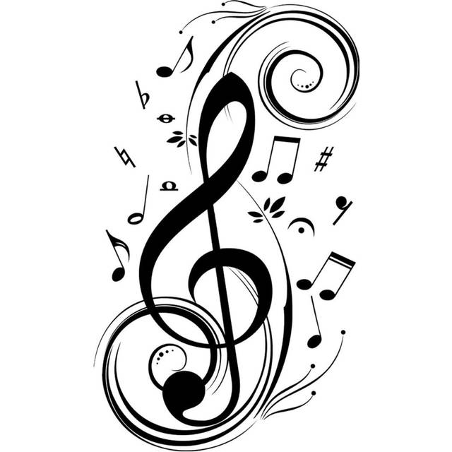 Beat Note music wall art stickers,vinyl wall stickers music decor,Graphic Art musical home decoration?black?77x45cm