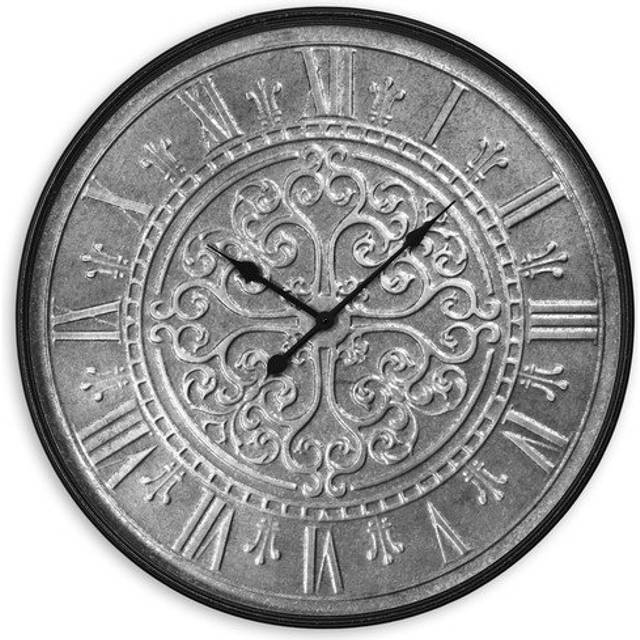 Black Grey Clocks - Vincent Wall Clock - Oak Furnitureland
