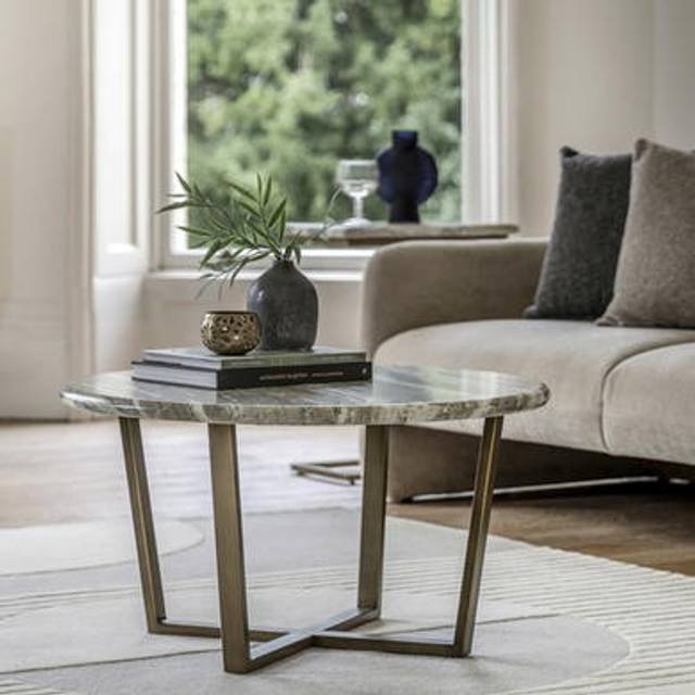 Gallery Torrance Round Coffee Table 800X800X450Mm, Green