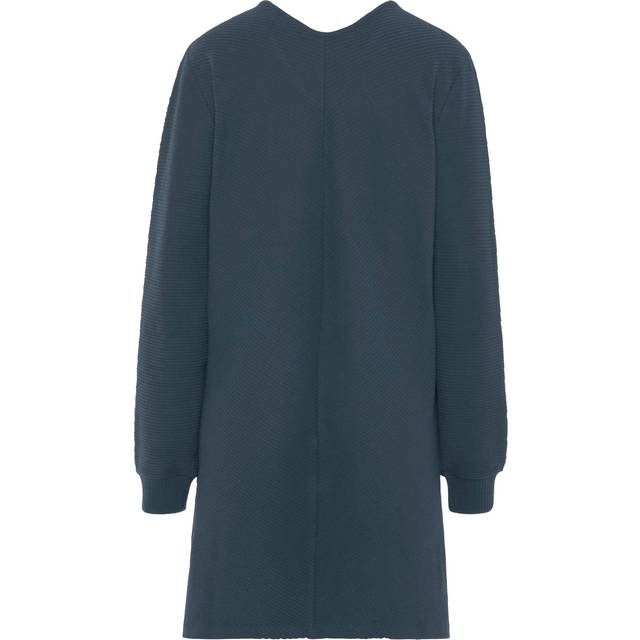 s.Oliver Long Sleeve V-Neck Sweatshirt Dress - Petrol