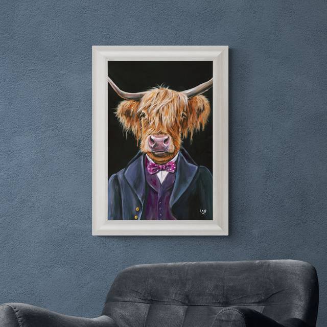 Hamilton by Louise Brown Framed Print - Teal