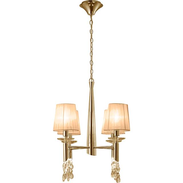 Mantra M3852FG/SBS Tiffany Pendant 4+4 Light E14+G9 French Gold Soft B