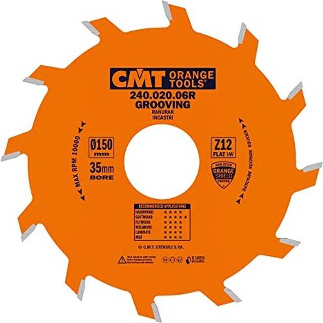 Orange Tools 240.020.06rÂâÂStraight Grooving Cutter Circular Saw Blade 150Âx 2Âx 35ÂZ 12